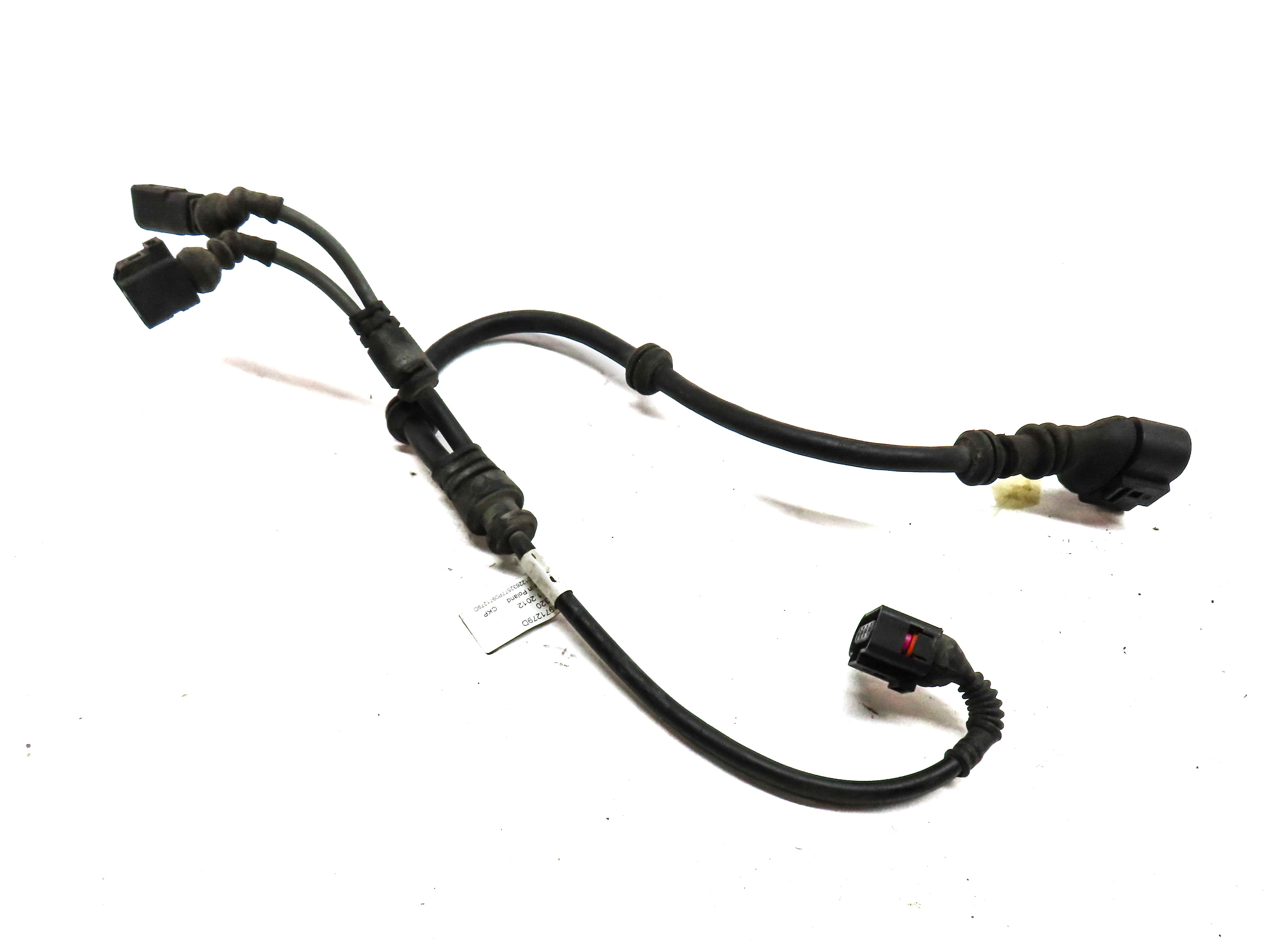 2013 PORSCHE CAYENNE (958) REAR RIGHT VEHICLE WHEEL SPEED SENSOR w/HARNESS — exact item pictured
